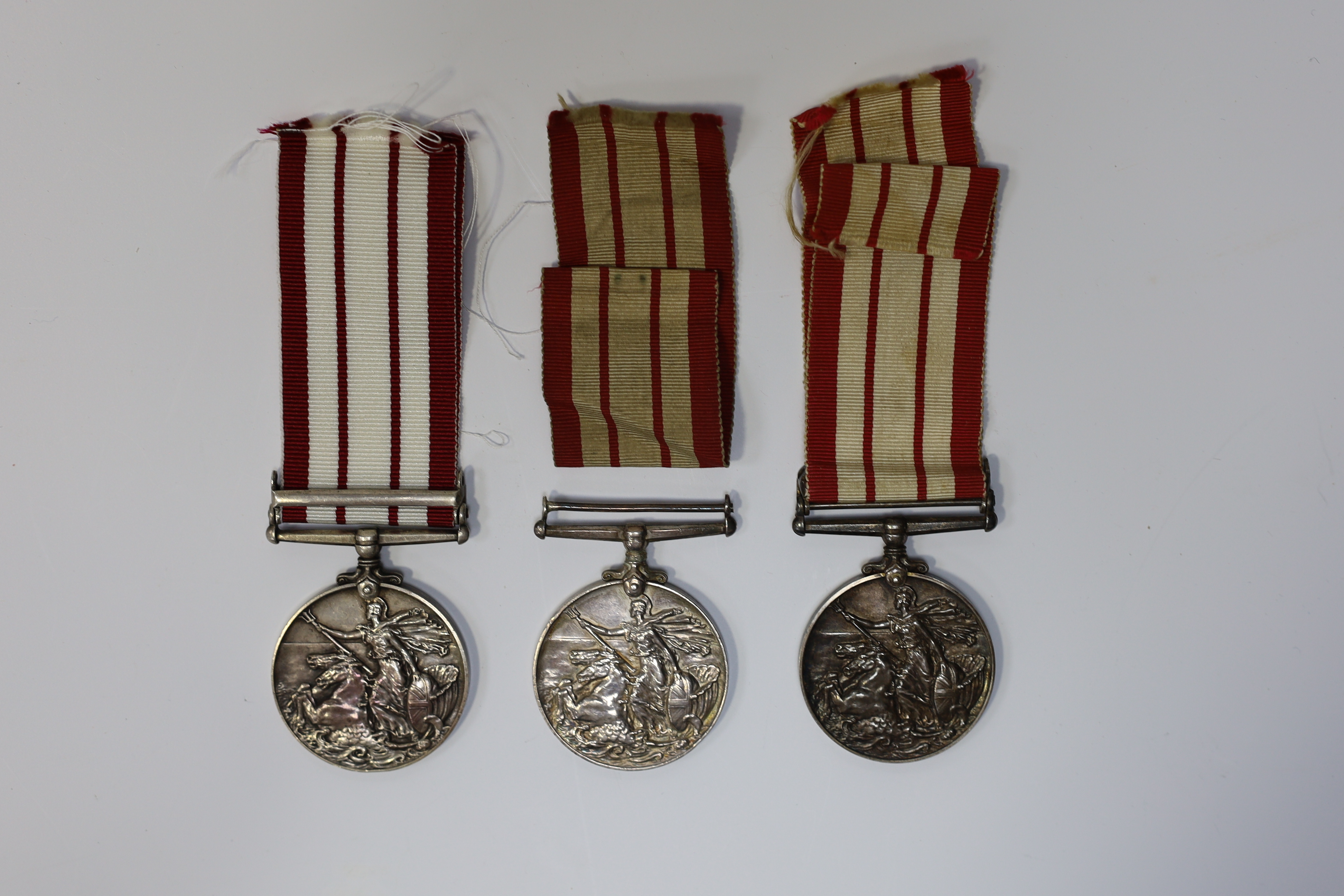 Three George VI Royal Navy General service medals awarded to